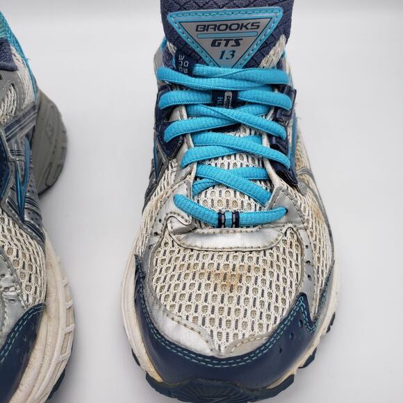 Brooks Adrenaline GTS 13 Women's Size 7 Blue Gray Running Athletic Shoes - Picture 3 of 10
